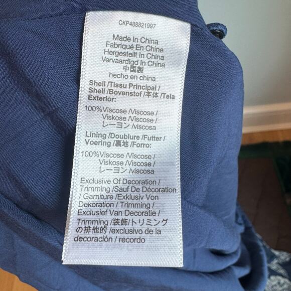 Madewell Women's Sheer V-Neck Maxi Dress in Saylor Floral Navy Size 2 NWT - Picture 11 of 15